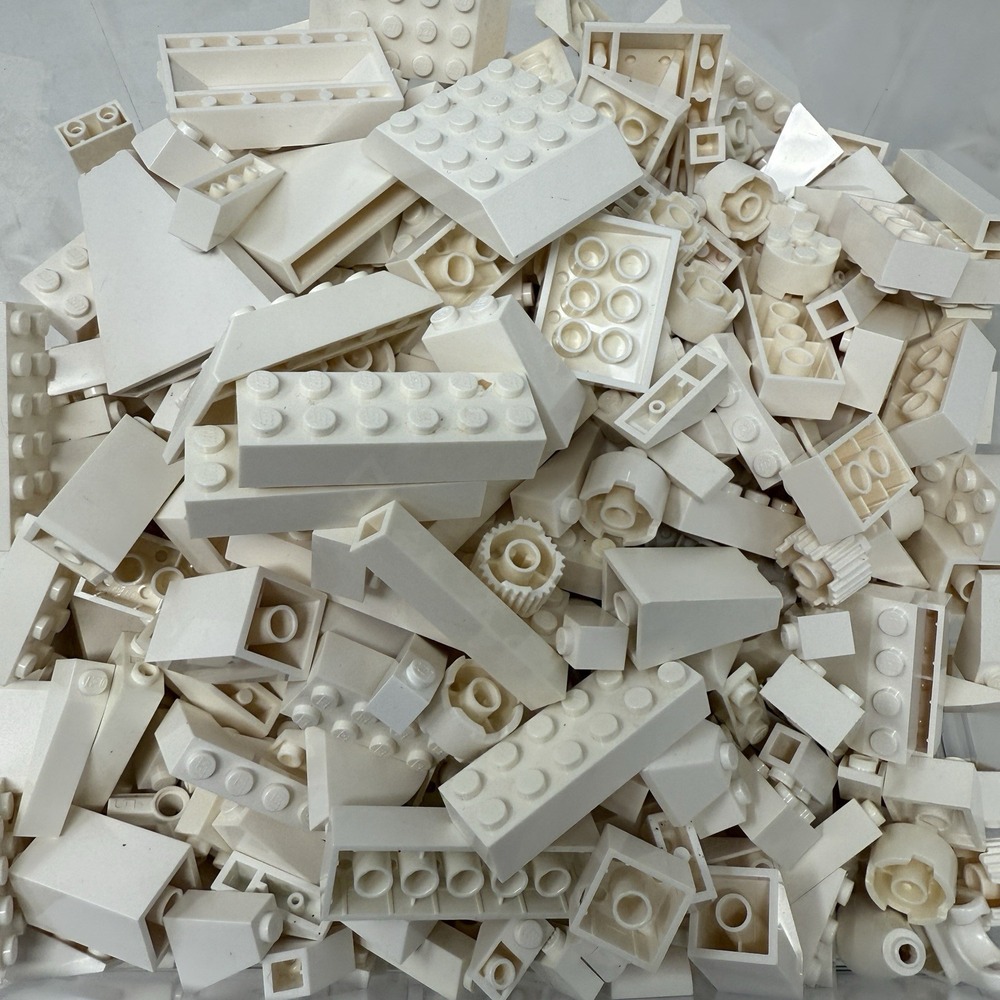 LEGO White Bricks Bulk Lot –2 Lb 0.4oz Bag Sorted by‎ Color